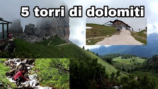 5 torri dolomiti,cable car ,water falls