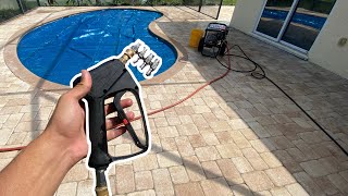 How to CLEAN Pool Deck Pavers (THE PRO WAY)