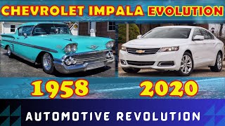 Chevrolet impala evolution (1958-2020)