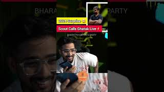 Scout Calls Ghatak Live 🤯⚡️❤️‍🔥🔱   #tridentgaming #scout #ghatak #bgmi