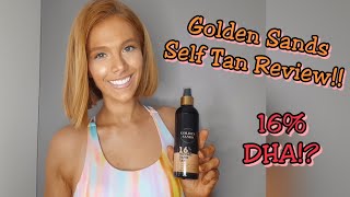 GOLDEN SANDS SELF TAN REVIEW HAWAII DARK!!