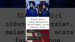 Tampil Fashion Show Paula Verhoeven cantik banget setelah siangnya hadiri sidang perceraiannya.