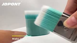 Green  Physical Tapered Synthetic Filament for Paint Brush