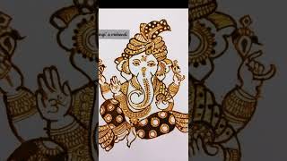 गणेश चतुर्थी स्पेशल मेहंदी डिजाइन #ganeshchaturthi#heena design #ashortaday #like#hariyaliteej