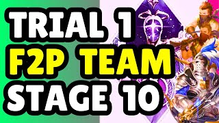 ULTIMATE F2P Team To 3 STAR Weapon Trial 1 YOU Can Use Right Now! (Sword Of Convallaria)