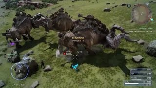 Final Fantasy XV - Fighting 3 Level 58 Kujatas At Once | FF15 Boss Fight