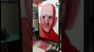 Create Mahant Swami Maharaj Photo In Cloth @art__peak #baps #pramukhswamimaharaj #psm100yrs