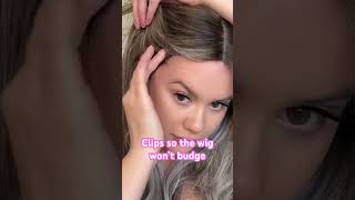 I can actually put it up in a ponytail without using any glue! 😍 #ad #gluelesswig #hair