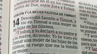 Jueces 14 y 15 (Sansón y la mujer filistea de Timnat) Hechos 12 (Jacobo muerto Pedro encarcelado)