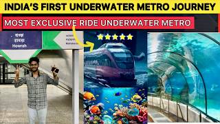 India's First Underwater Tunnel Metro CAB RIDE Kolkata | Howrah to Esplanade | First Day Metro Ride