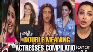 Bollywood actresses double meaning funny video compilation | Nepotism dump star kids in 2021