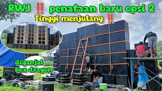 RWJ AUDIO 🔥 penataan ulang lagi sub nya diganjal box dragon • cari suara yang di inginkan