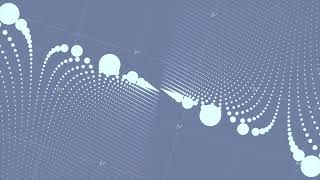 Abstract background of technology network. Animation of rotation and flying abstract flicker dots