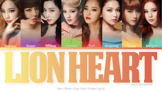 Girls’ Generation (소녀시대) Lion Heart Color Coded Lyrics (Han/Rom/Eng)