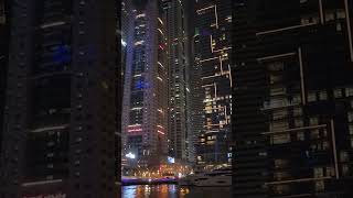 Dubai Marina #dubaimarina #boatride Dubai buildings #shorts #trending