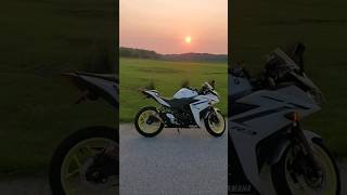 🎵Still Y-R3🌅🏍😎 #yamaha #r3 #motorcycle #sunset #beautiful #sportbike #yamahar3 #yzfr3