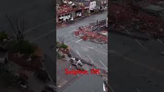 Video owner: Brian Clement | Video of the damage to Sulphur,OK from nighttime tornado #sulphur #news