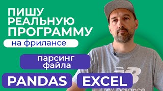 Пишу реальную программу. Парсинг текстового файла. Python + Pandas + Excel.