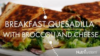 Breakfast Quesadilla with Broccoli and Cheddar