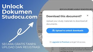 Cara Unlock Dokumen STUDOCU Secara Gratis Tanpa Upload File