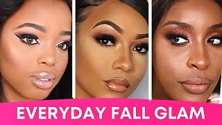 Stunning Soft Glam Makeup Tutorials For Dark Skin | 2021 Makeup Trends