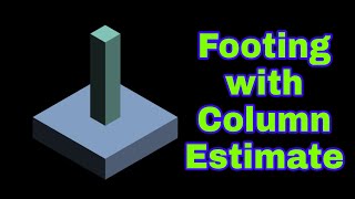 Footing with column estimate for two story house plan | single footing with column ka cost estimate