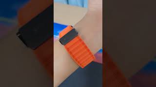 No one is doing it so I did. Trail band orange #trailbandtrailbandorange #samsungwatchultra