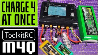 ToolkitRC M4Q 200W 4 channel battery smart balance charger - full review