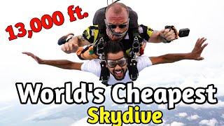 दुनिया की सबसे सस्ती  SKYDIVING 🔥🔥🔥 || Complete Details