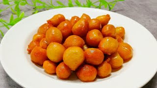 Luqaimat Recipe without Yeast | Traditional Emirati Sweet Dumplings | Crispy Sweet Balls