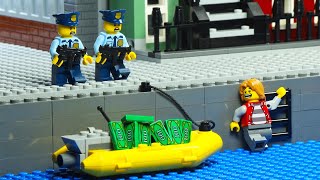 Lego City Bank Robbery Fail Shark Attack