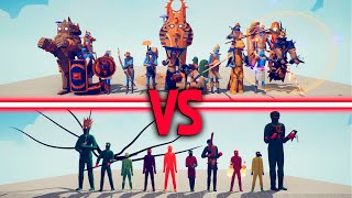 EGYPT TEAM vs ZOMBIE TEAM - Totally Accurate Battle Simulator TABS