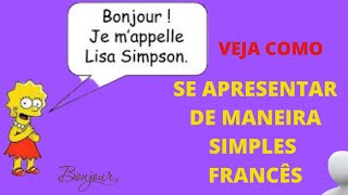 Apresentação em francês. Se présenter en français. Aula básica de francês