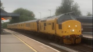 Network Rail test train with class 97s pass through Tamworth High Level! (25/8/2022)