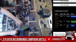 Necromunda 3 player campaign battle