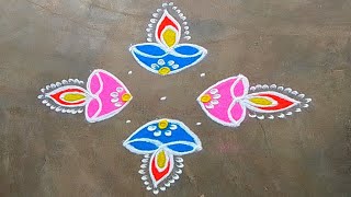 diwali rangoli designs|7 dots deepawali muggulu|diwali special deepam muggulu|festival rangoli