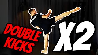 5 Double Kick Combinations | Kickboxing, Karate, TKD, MMA