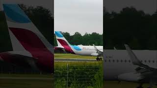 EUROWINGS A320-214  Landing  #subscribe #aviation #airbus #shorts