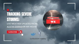 🔴Live Tracking Severe Storms: Live Weather Updates from Austin Garrison Wx House