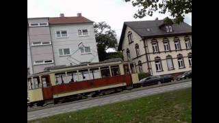 Historische Straßenbahn in Freiburg 2015