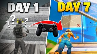 1 Week Fortnite Keyboard to Controller Progression!