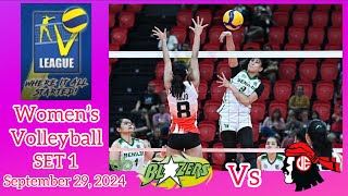 UE LADY WARRIORS VS ST BENILDE LADY BLAZERS SET 1 WOMEN’S VOLLEYBALL V LEAGUE WHERE IT ALL STARTED