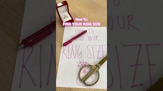 How to easily find your ring size 💍 #ringsize #diamondring #engagementringshopping