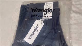 Wrangler Redding recycled relaxed fit jeans unboxing