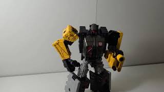 Transformers Ironworks vs Barricade (stop motion)