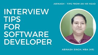 Interview Tips For Software Developer