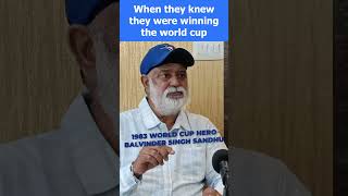 WHEN KAPIL DEV'S TEAM KNEW THEY WERE WINNING THE 1983 WORLD CUP