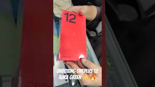 Unboxing OnePlus 12 512GB Aura Green #oneplus12 #oneplus #viralvideo #trending #shorts