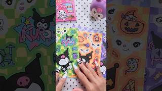 Unbox my cute sanrio sticker book Kuromi change face #kuromi #sanrio #sticker #cuteitems