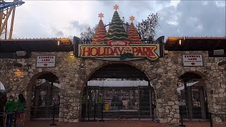 Christmastime at Six Flags Fiesta Texas, New Theming for Poltergeist!  And Back on Iron Rattler!